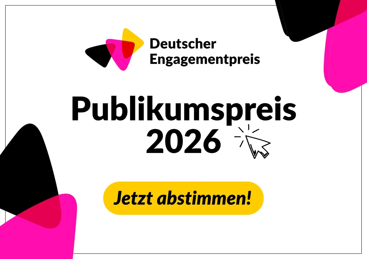 Deutscher Engagementpreis – Publikumspreis 2026: Jetzt abstimmen